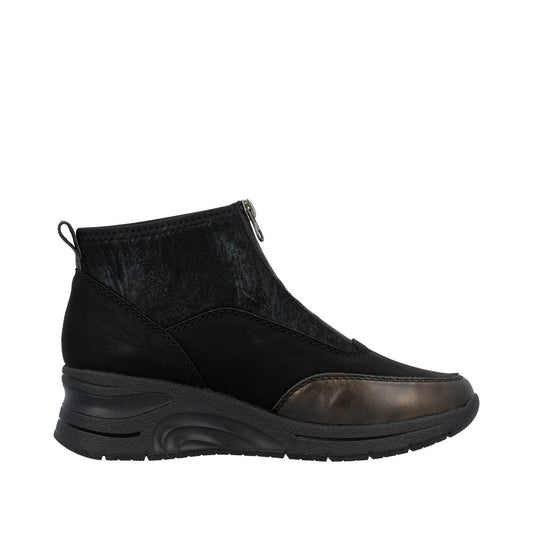Rieker N9362-01 Bronze Black Boots