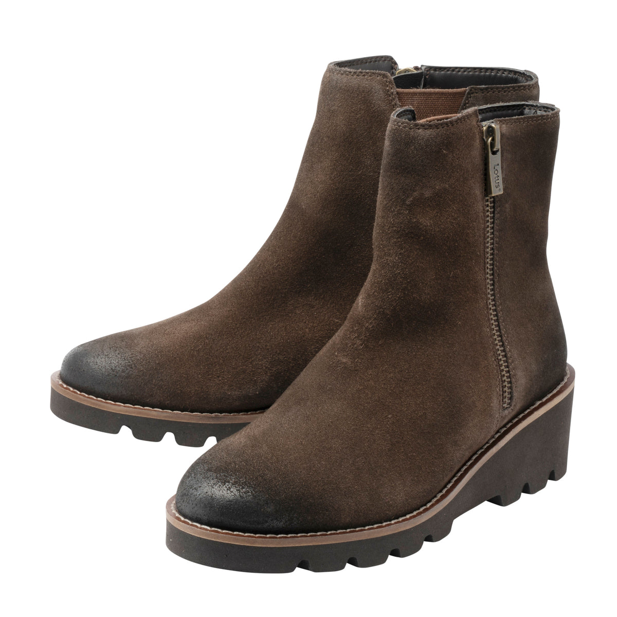 Lotus Olia Brown Suede Boots