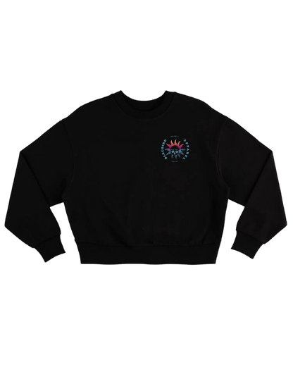 Bleubird Outlaw Cropped Crew - Black