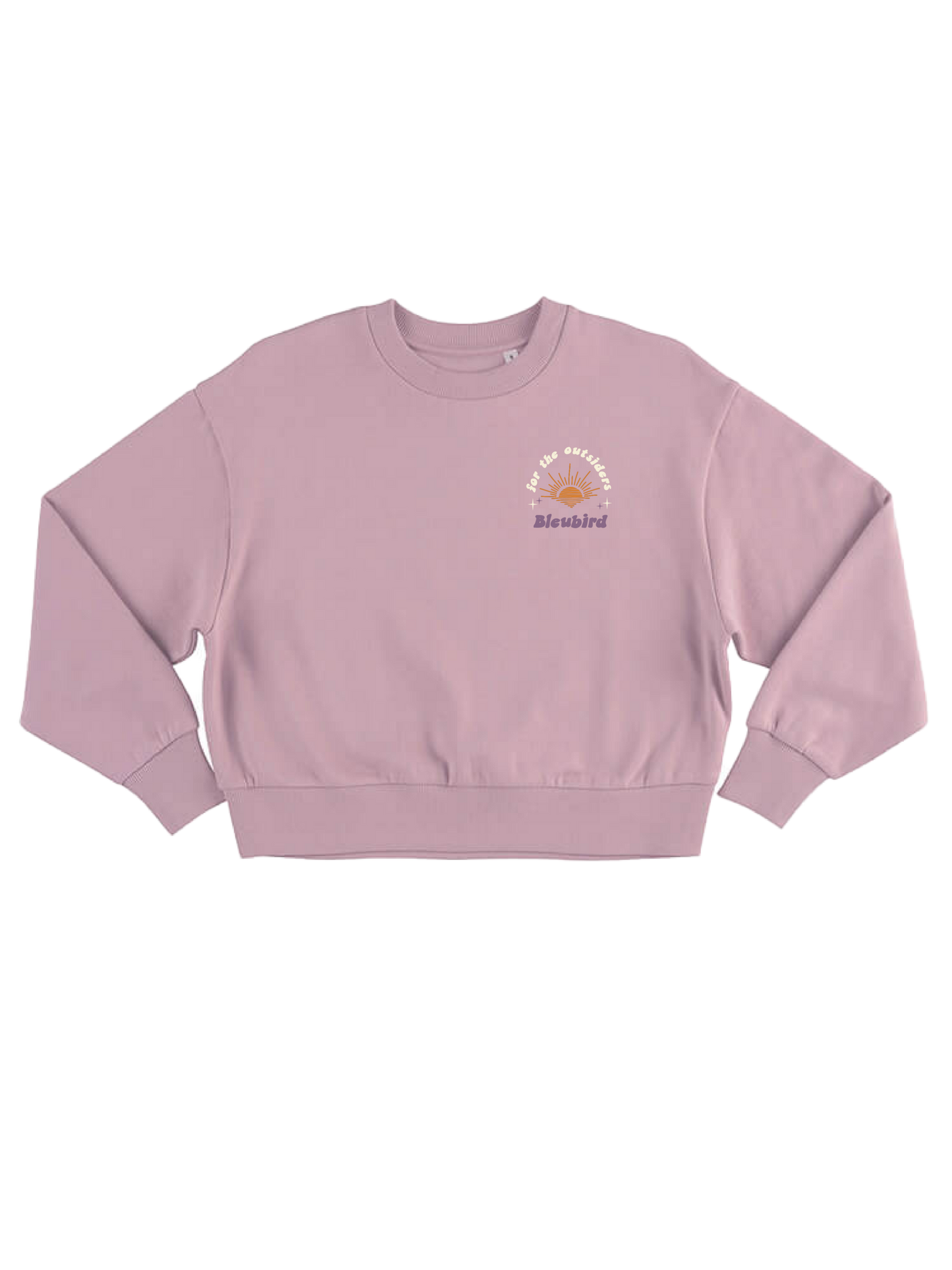 Bleubird Outsider Cropped Crew - Pink