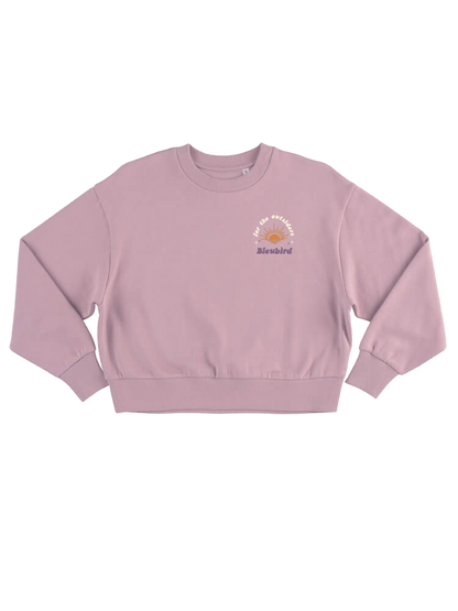 Bleubird Outsider Cropped Crew - Pink