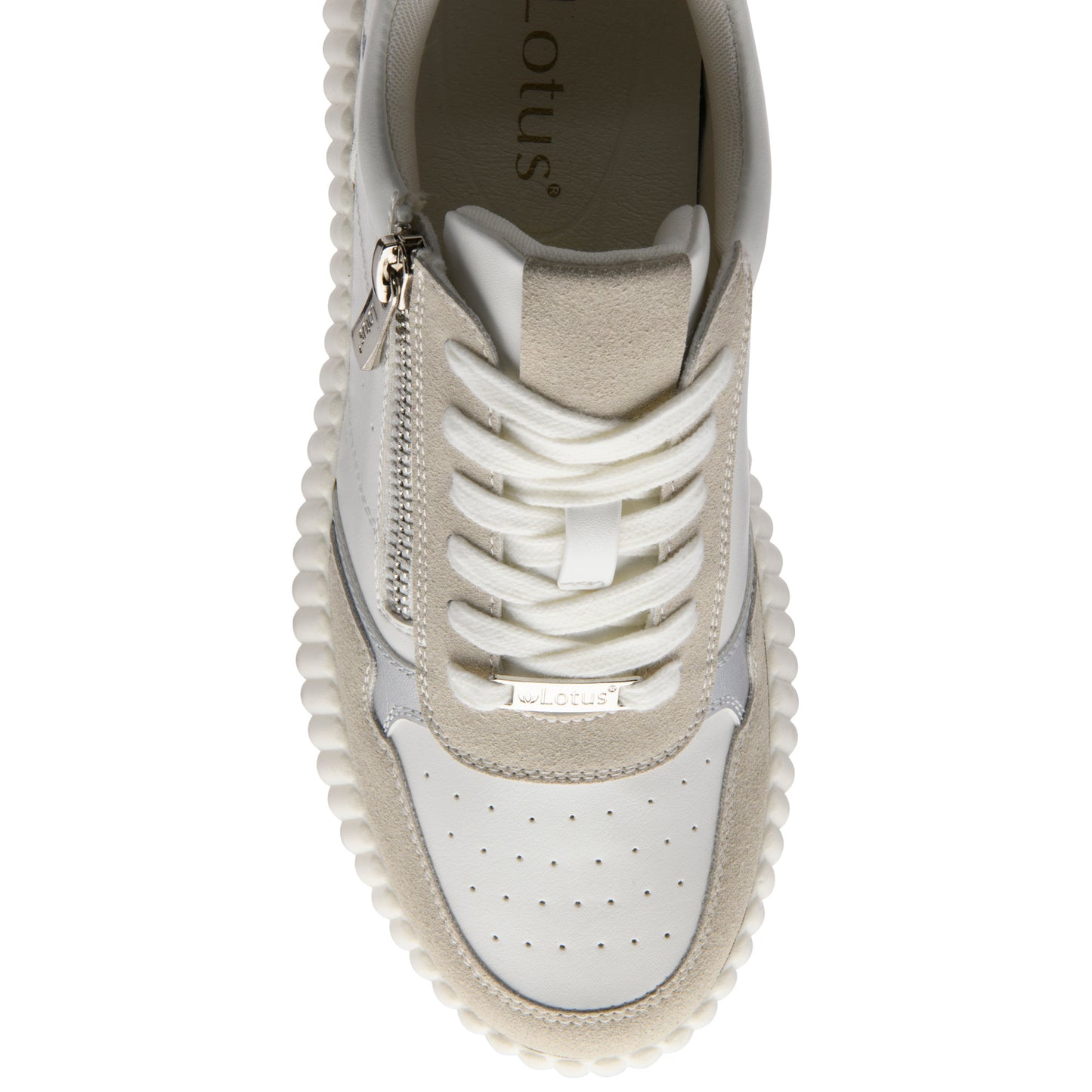 Lotus Paige White/Zebra Shoe