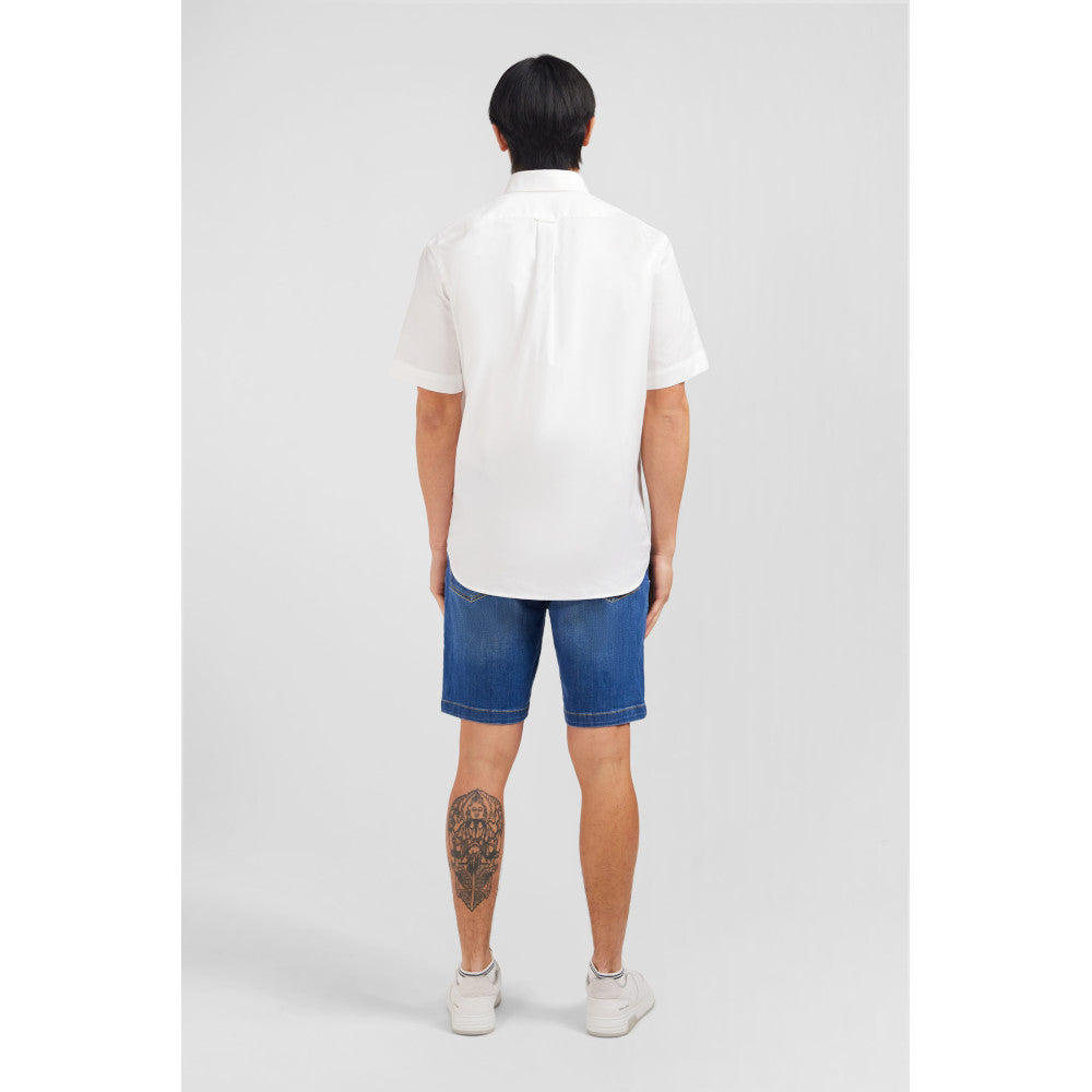 Eden Park Short Sleeved White Cotton Shirt