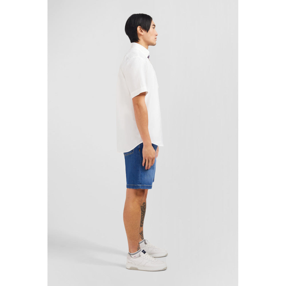 Eden Park Short Sleeved White Cotton Shirt