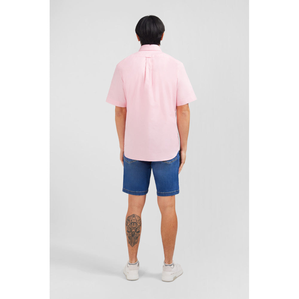 Eden Park Short Sleeved Pink Cotton Shirt