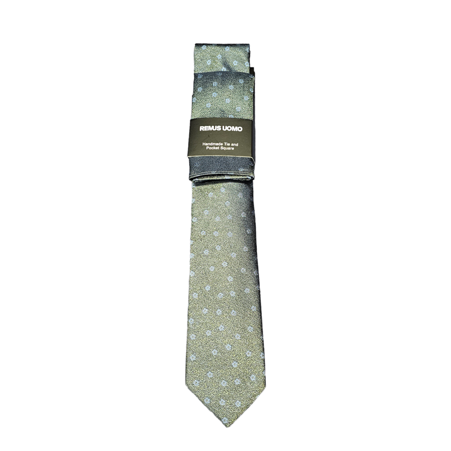 Remus Uomo TP6827 35 Green Tie & Hankie Set