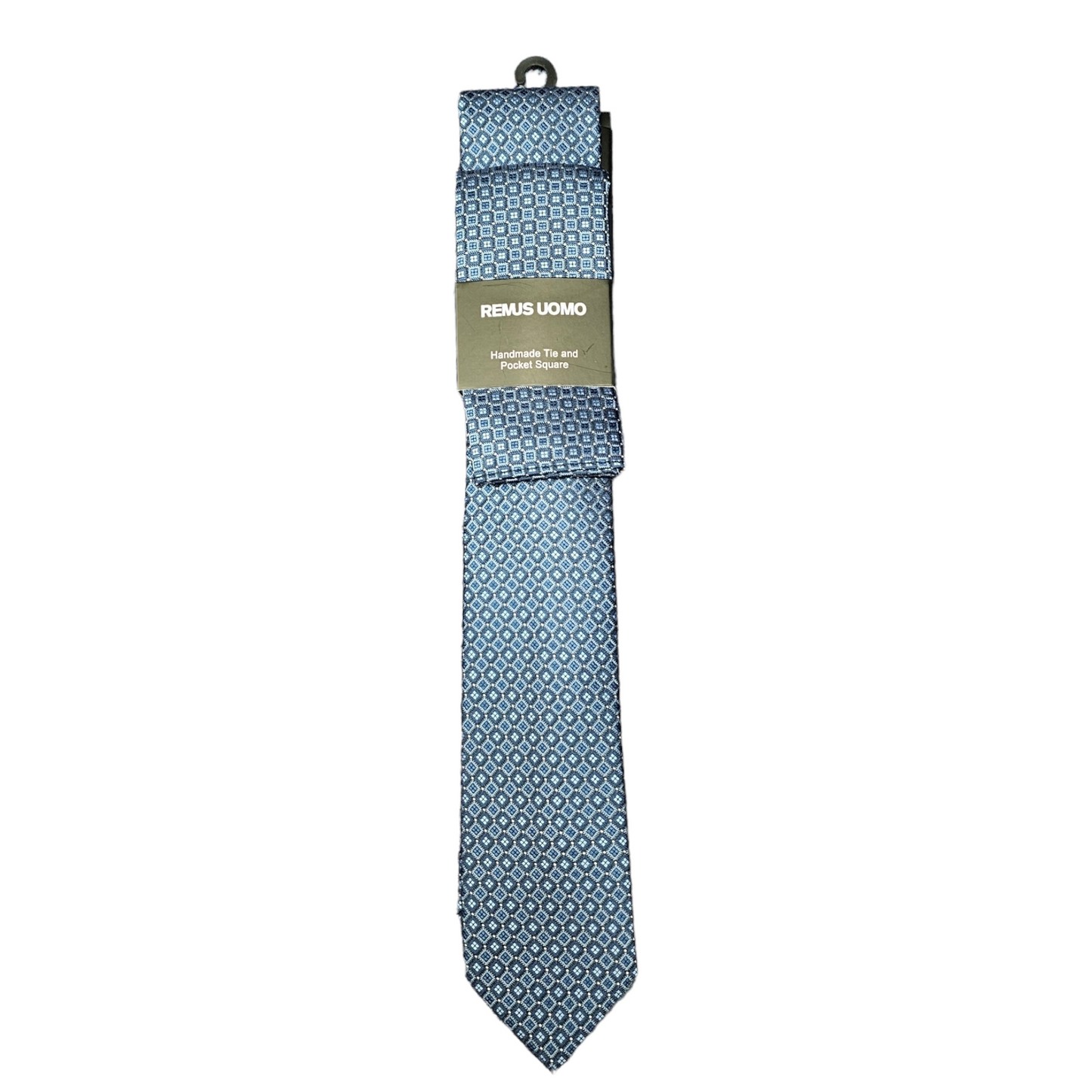 Remus Uomo TP4824 27 Dark Blue Tie & Hankie Set