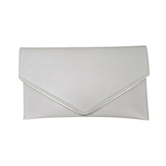 Emis T36 8414 White Pearl Silver Handbag