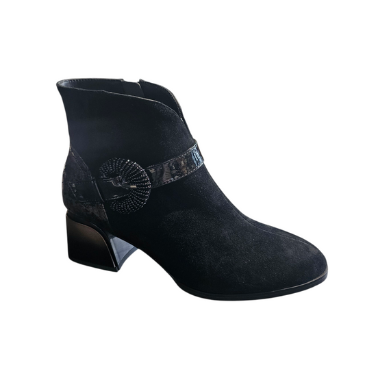 Loretta Vitale C3849A Black Gun Boots