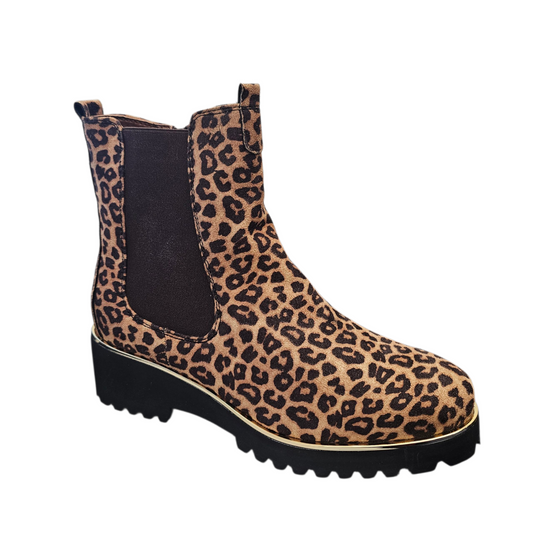 Lunar Nakita Ocelot Ankle Boots