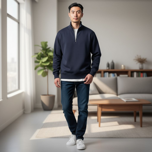 White Label 83134 Newton Navy 1/4 Zip