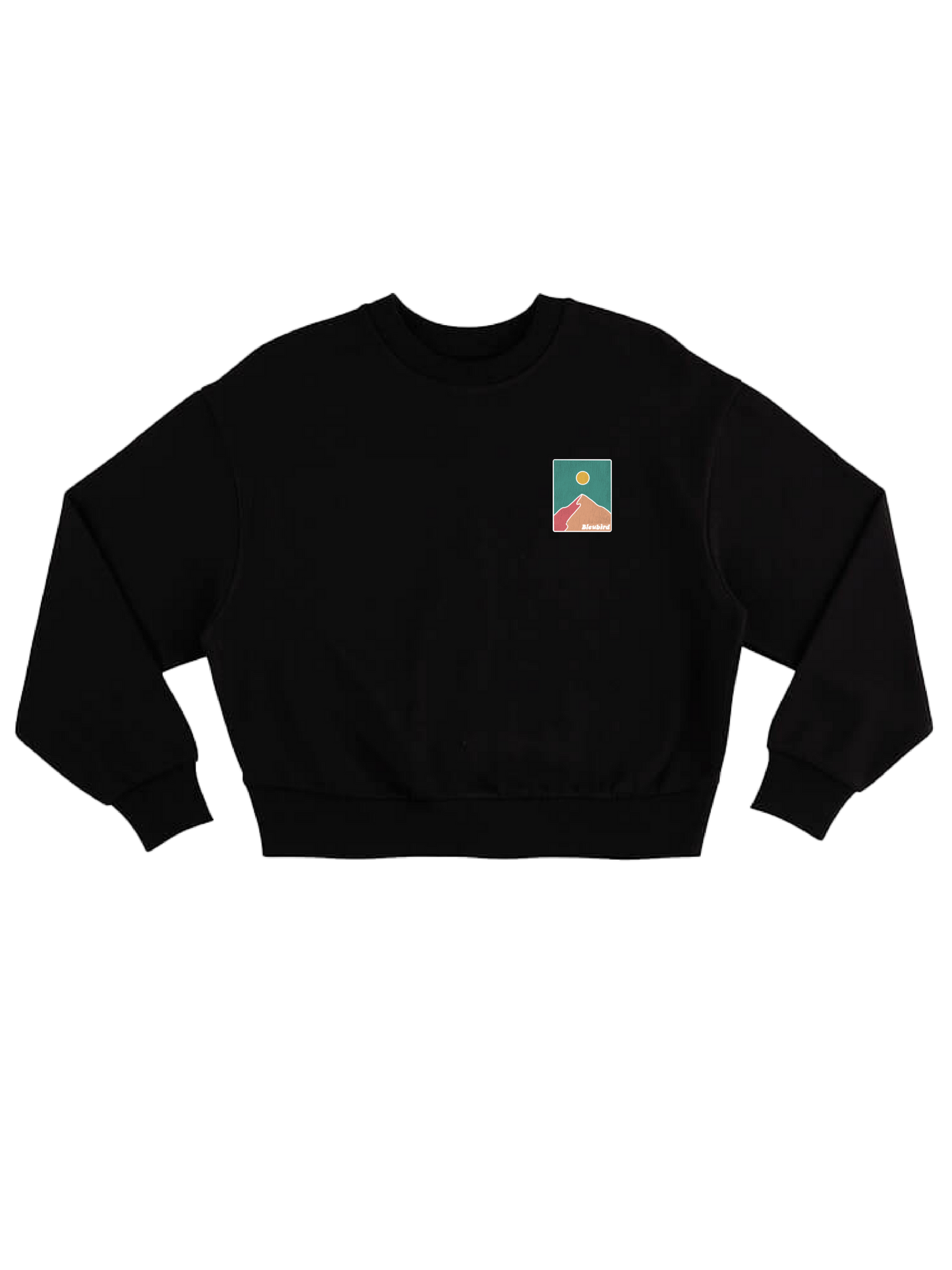 Bleubird Picos Cropped Crew - Black