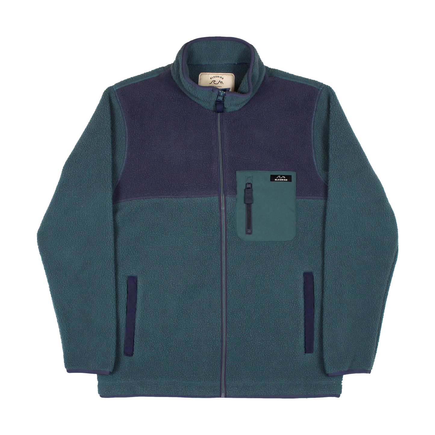 Bleubird Polar Full Zip Fleece - Teal