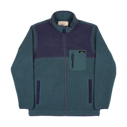 Bleubird Polar Full Zip Fleece - Teal