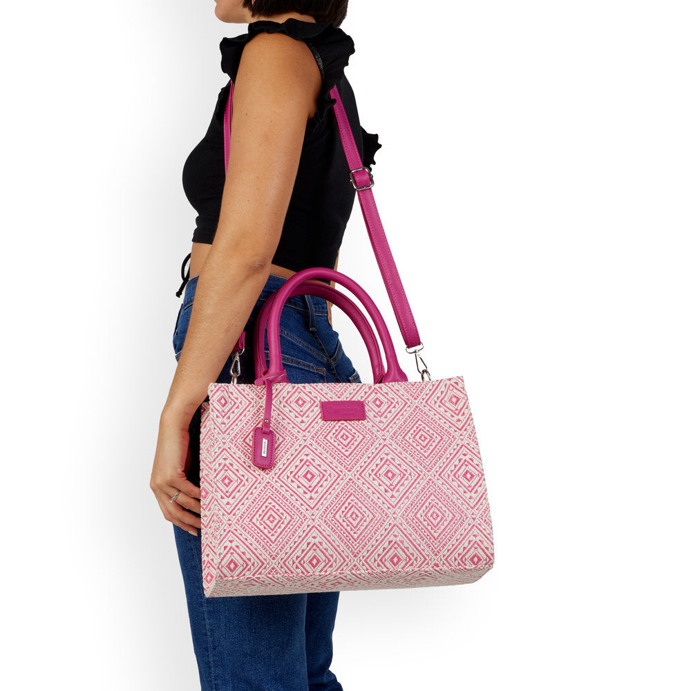 Rieker Q0762-31 Pink/White Handbags