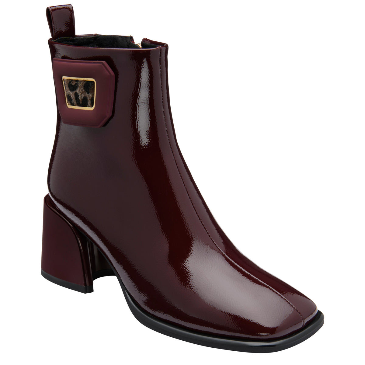 Lotus Quincy Bordo Patent Boots