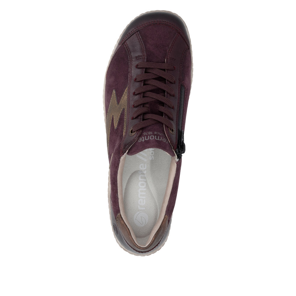 Remonte R1443-35 Red Combination Casual Shoes