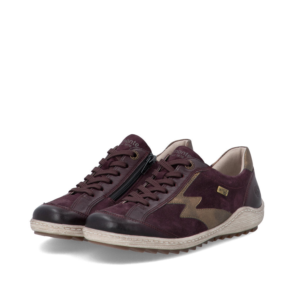 Remonte R1443-35 Red Combination Casual Shoes