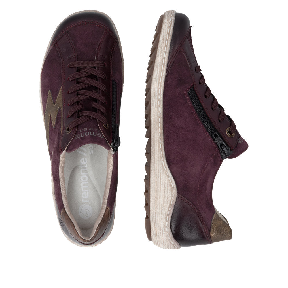 Remonte R1443-35 Red Combination Casual Shoes