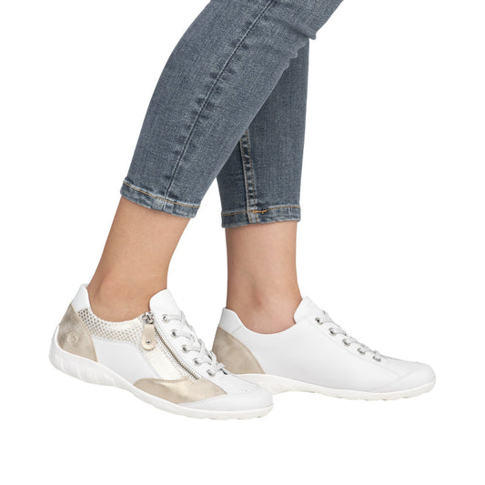 Rieker R3410-81 White/Shell Casual Shoes