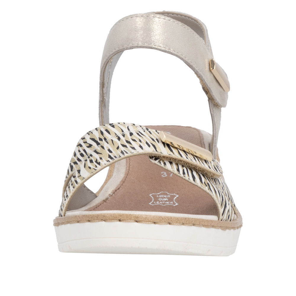 Remonte R6266-90 Beige Gold Sandals