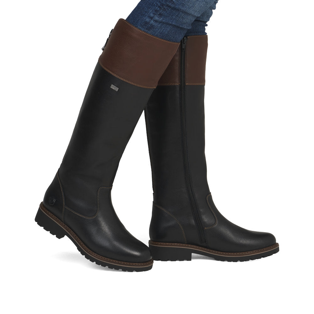 Remonte R6581-02 Black Combination Boots