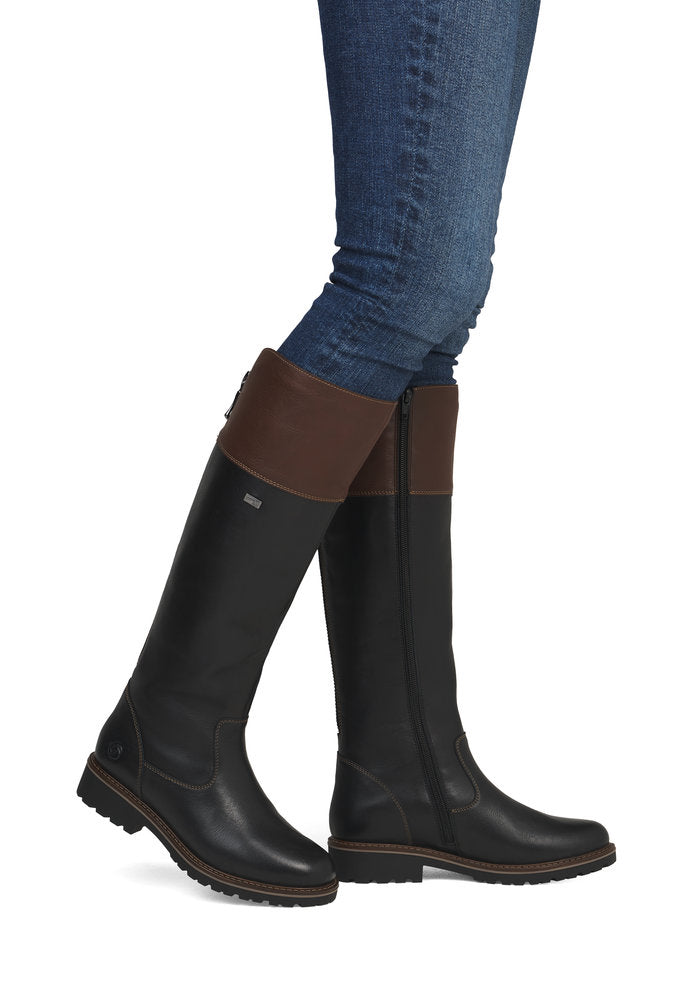 Remonte R6581-02 Black Combination Boots
