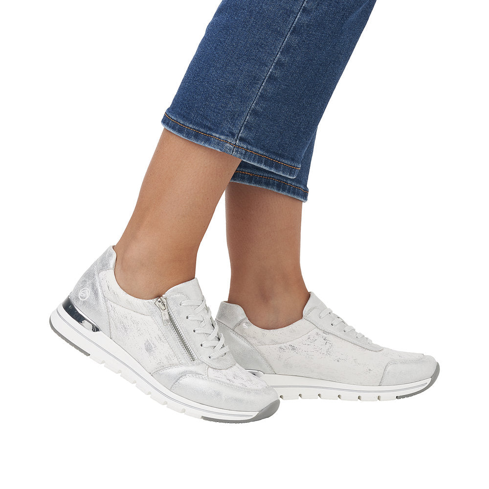 Remonte R6700-91 White / Silver Trainers