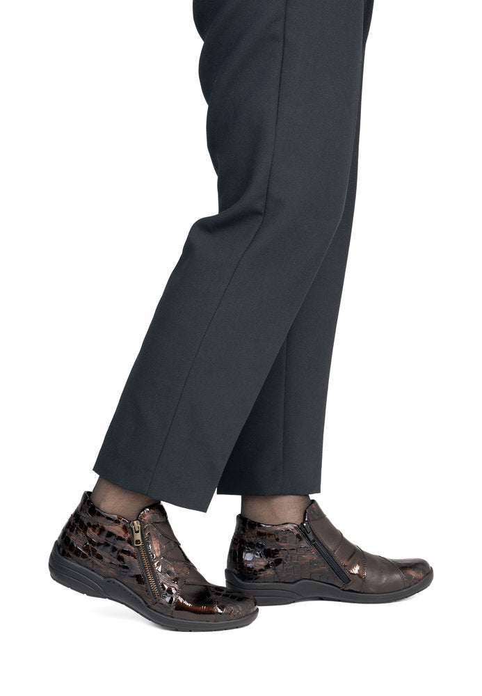 Remonte R7674-25 Brown Combination Short Boots