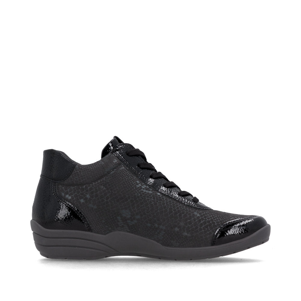 Remonte R7676-05 Black Combination Short Boots
