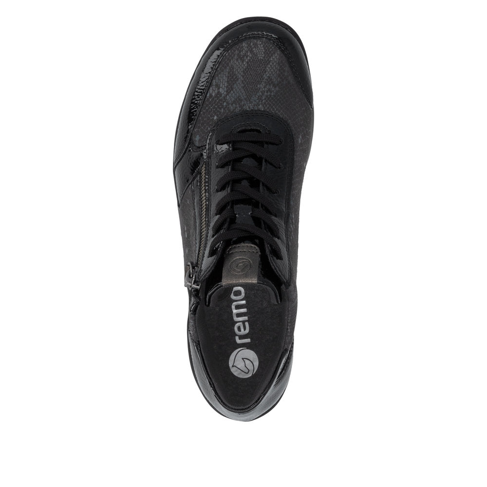 Remonte R7676-05 Black Combination Short Boots
