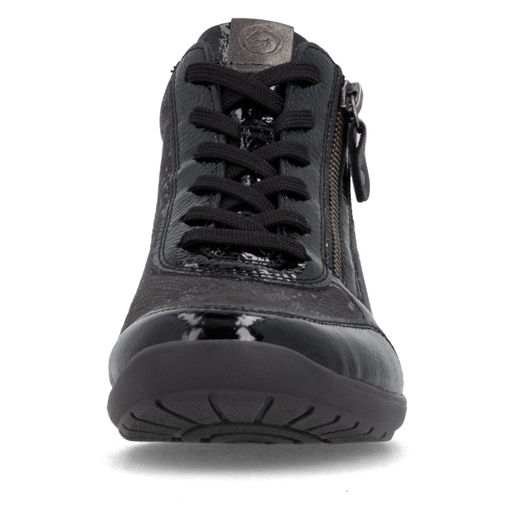 Remonte R7676-05 Black Combination Short Boots