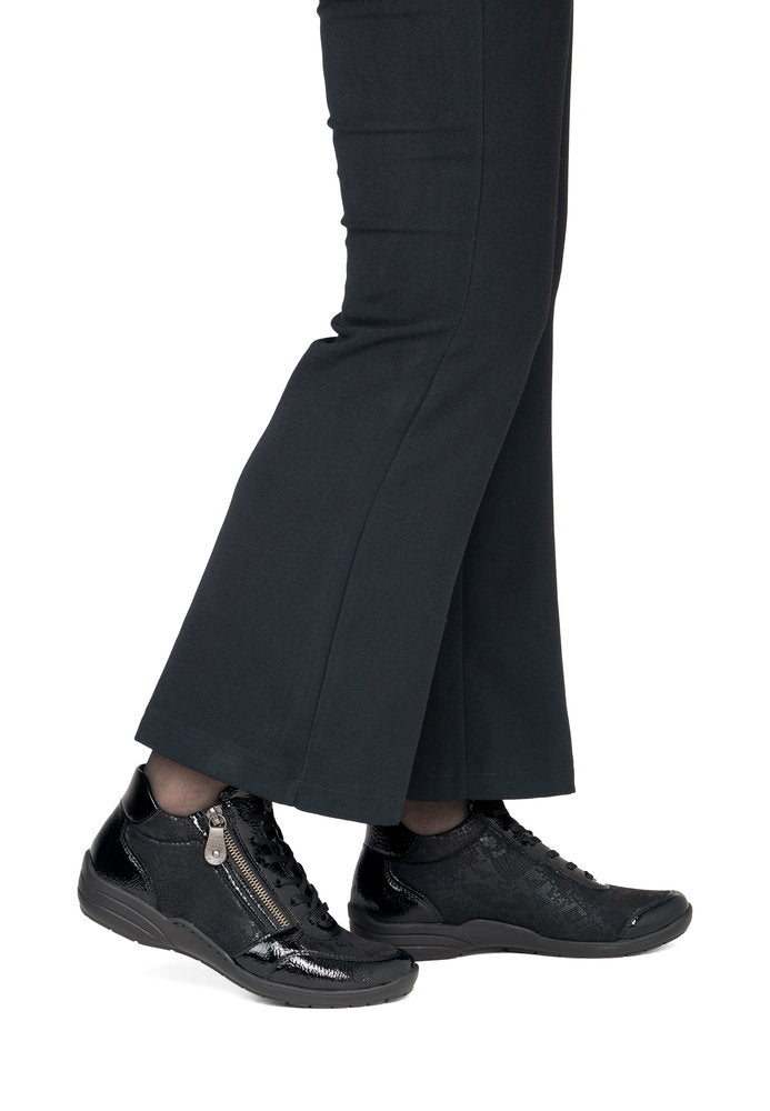 Remonte R7676-05 Black Combination Short Boots