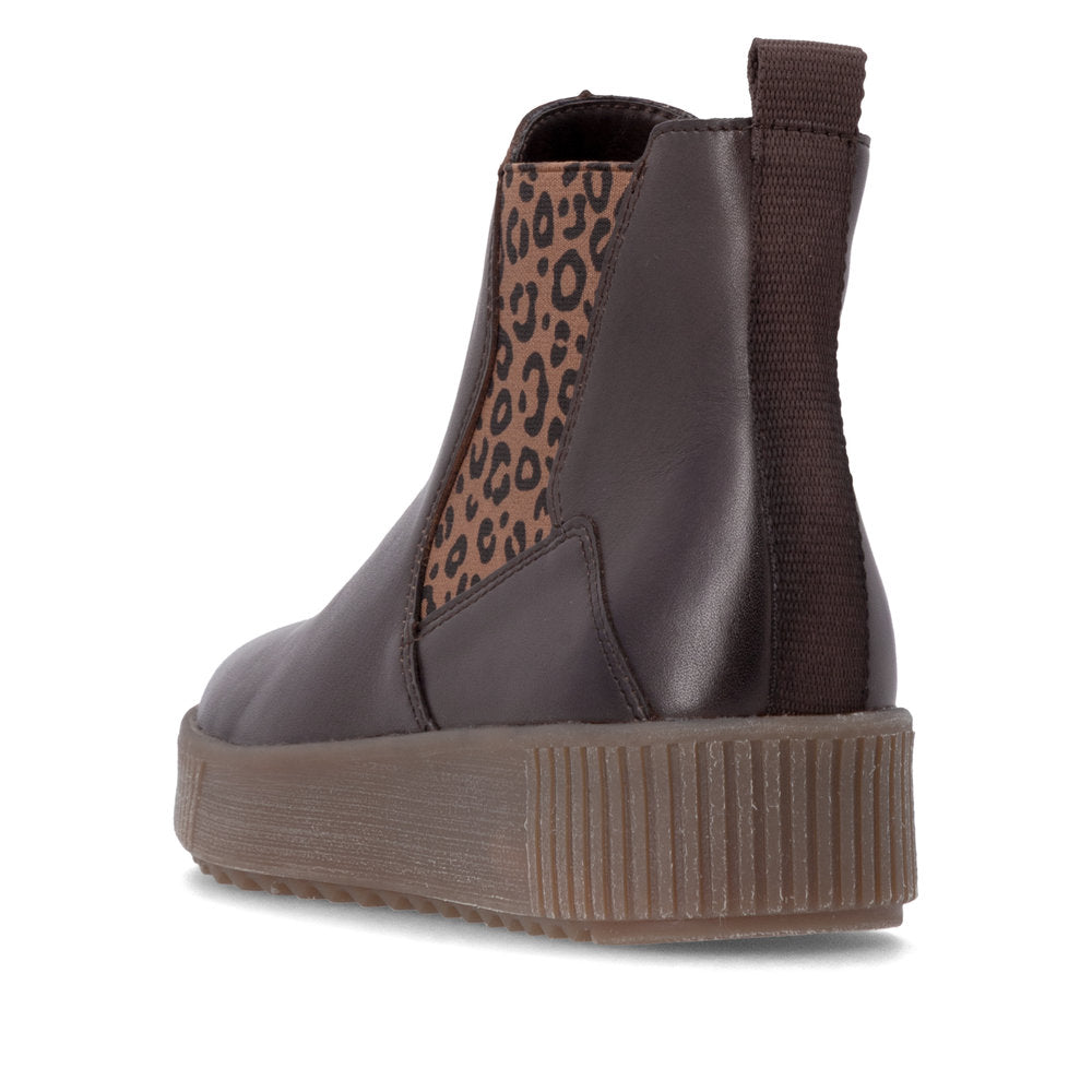 Remonte R7994-27 Brown Combination Mid Height Boots