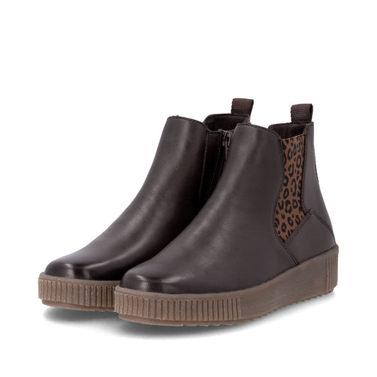 Remonte R7994-27 Brown Combination Mid Height Boots