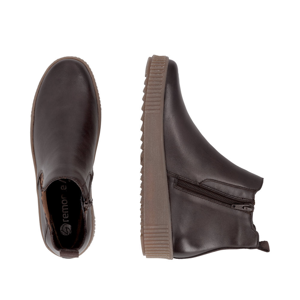 Remonte R7994-27 Brown Combination Mid Height Boots