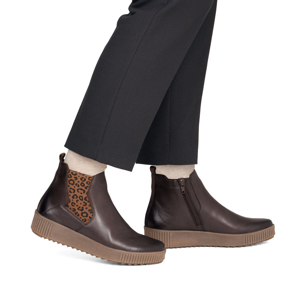 Remonte R7994-27 Brown Combination Mid Height Boots