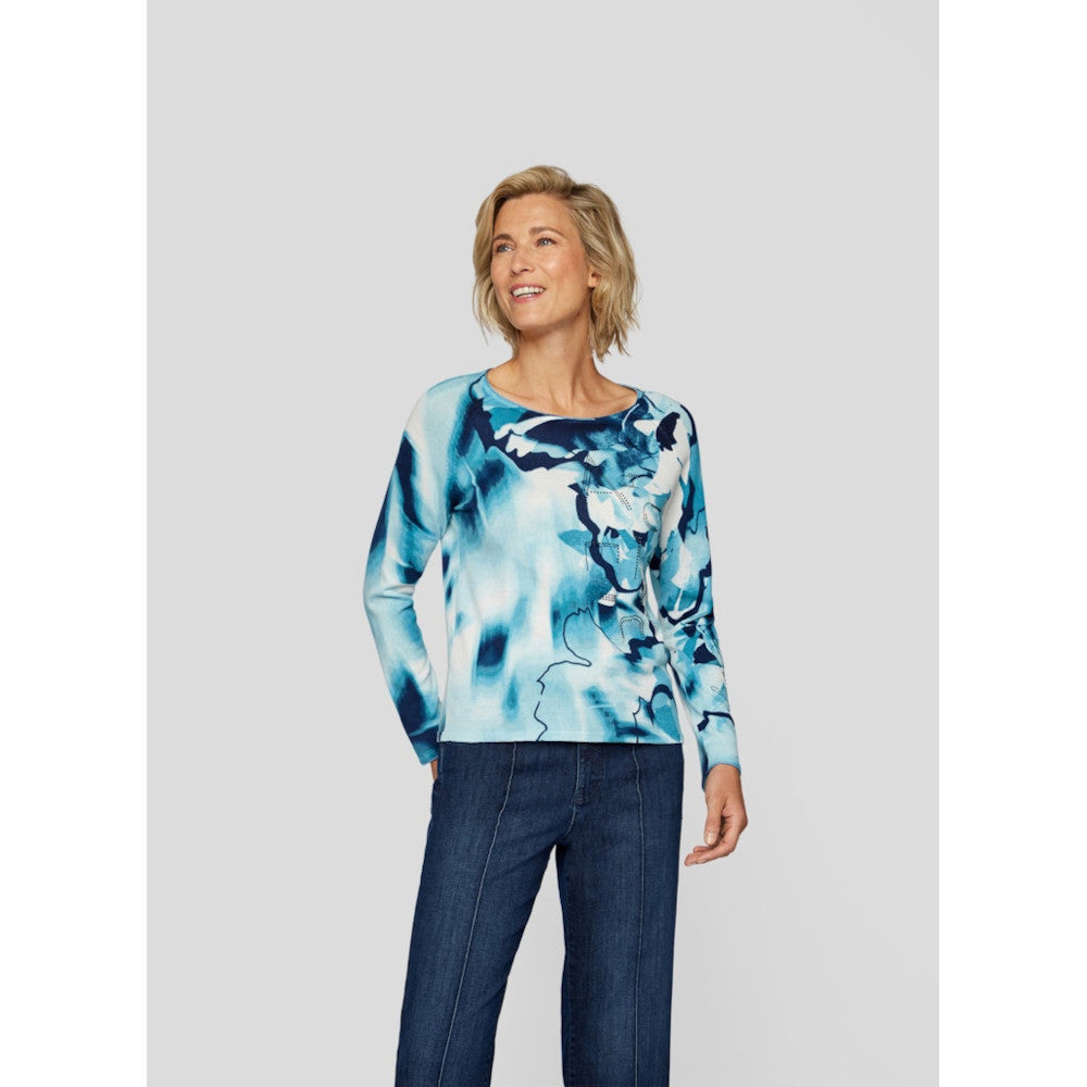 Rabe 53-113600 3343 Peacock Blue Pullover