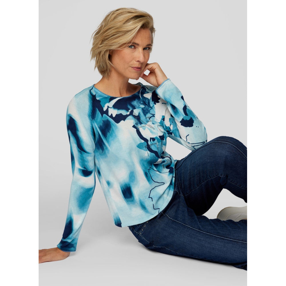 Rabe 53-113600 3343 Peacock Blue Pullover