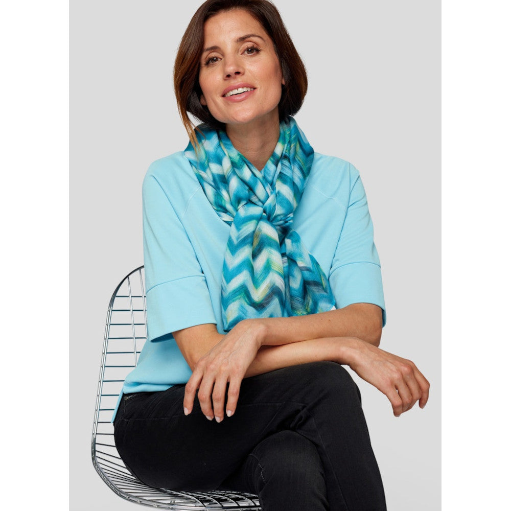 Rabe 53-122940 3343 Peacock Blue Scarf