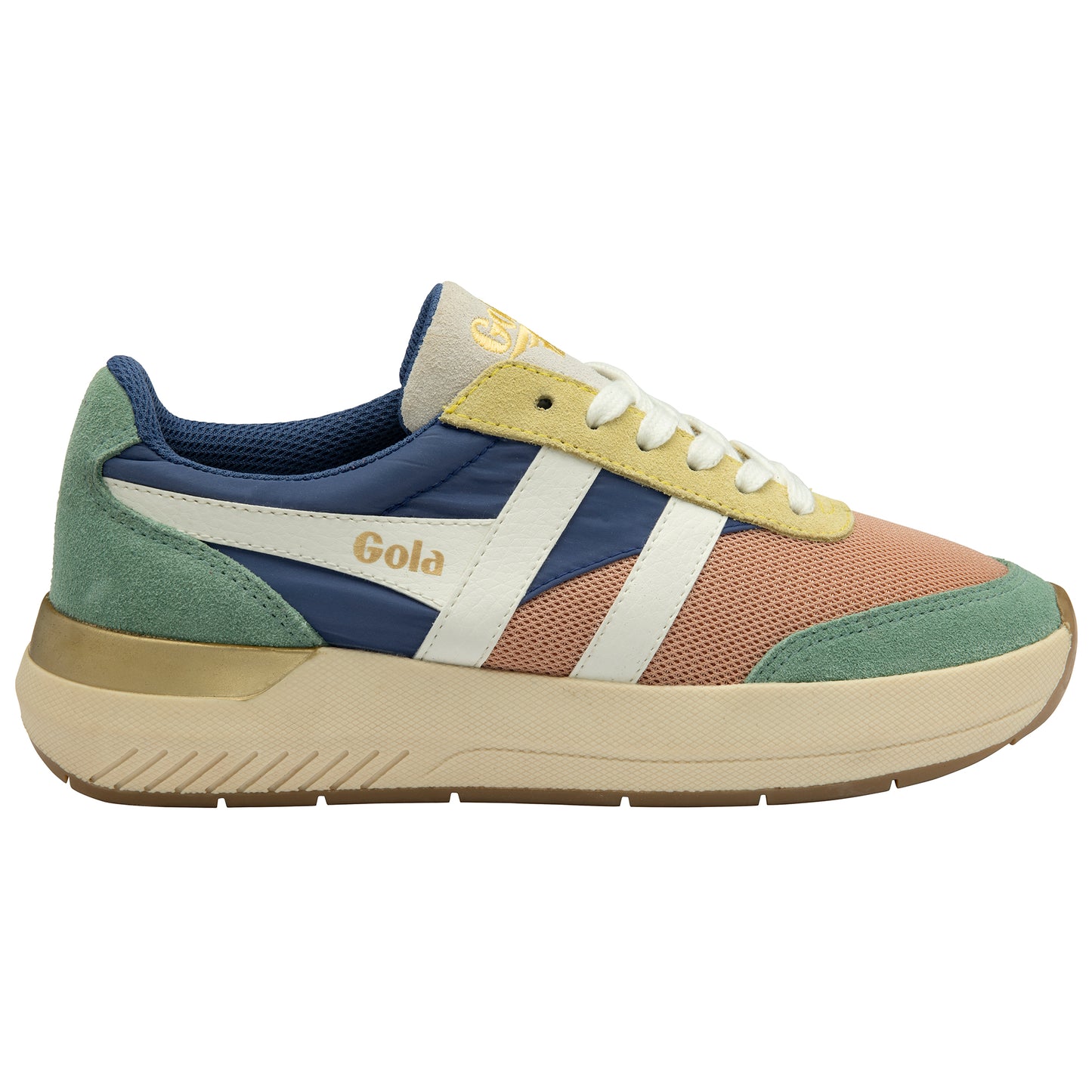 Gola CLB516KV Raven Pearl Pink/Lavender/Green Mist Trainers