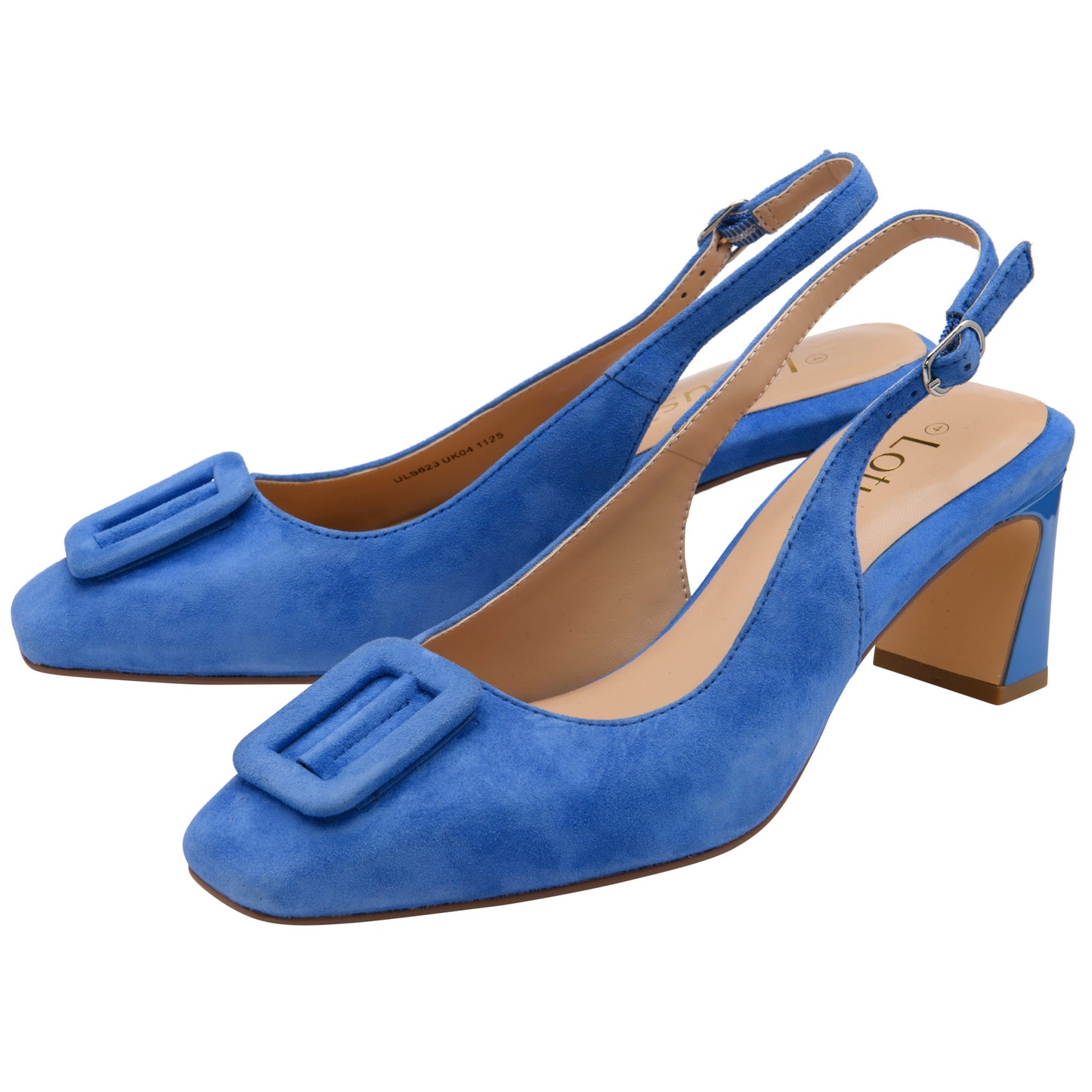 Lotus Rochelle Cornflower Blue Suede Shoe