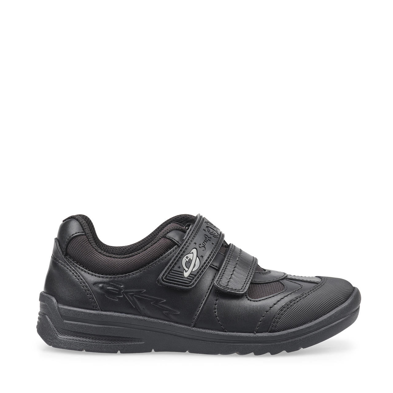 Start Rite Rocket Black Leather School Shoes
