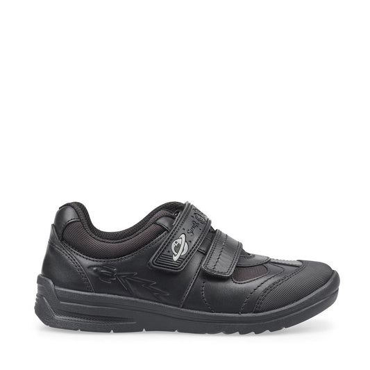 Start Rite Rocket Black Leather School Shoes