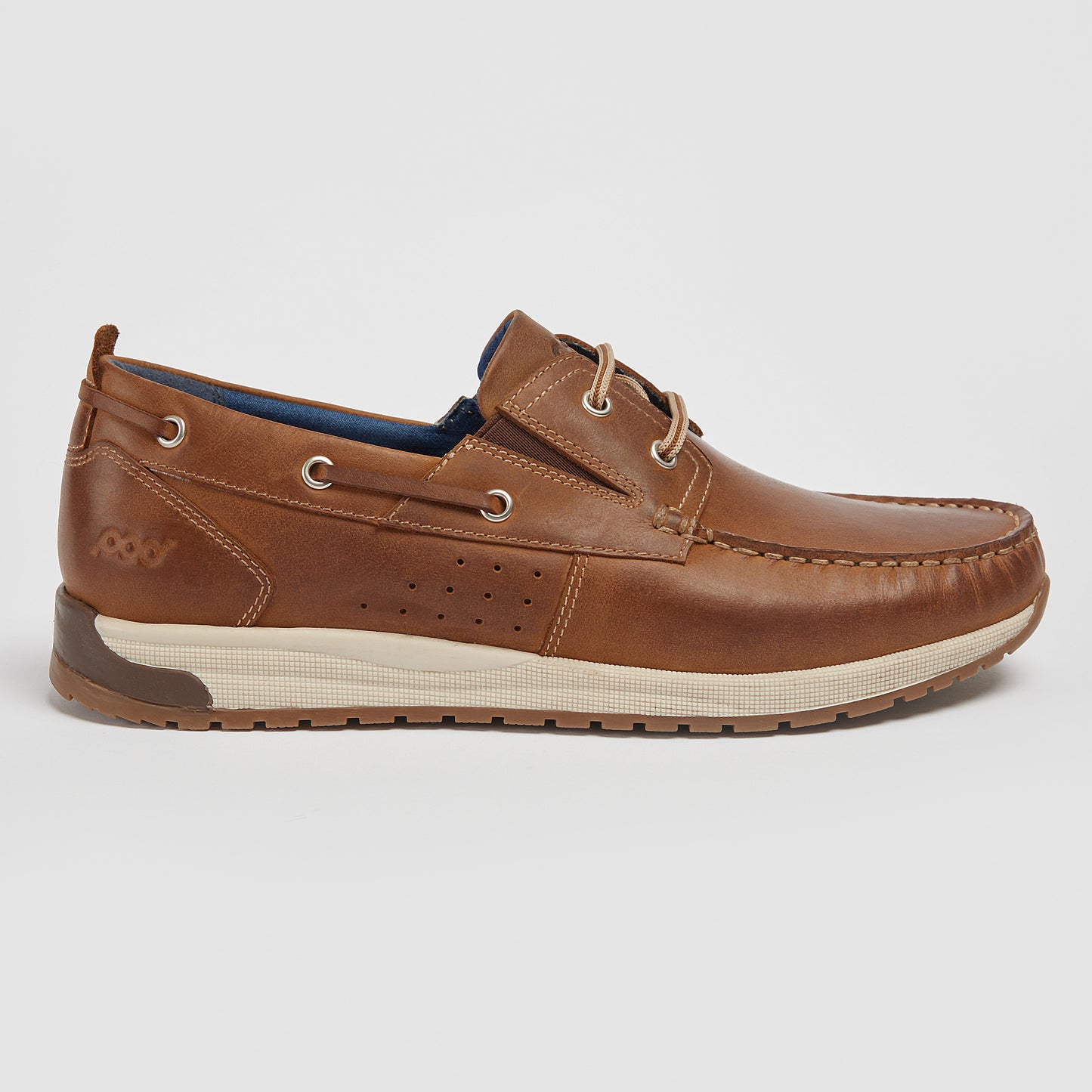 Pod Riley Brown Leather Boat Shoes
