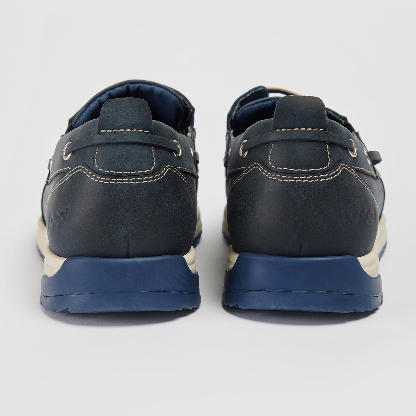 Pod Riley Navy Leather Boat Shoes