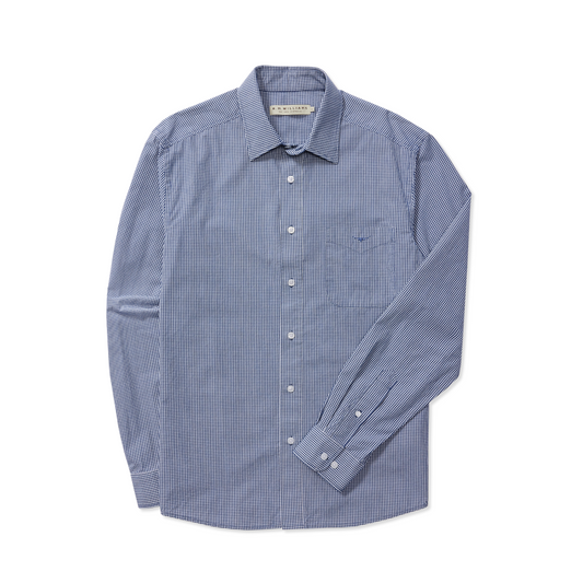 RM Williams Classic Navy White Shirt