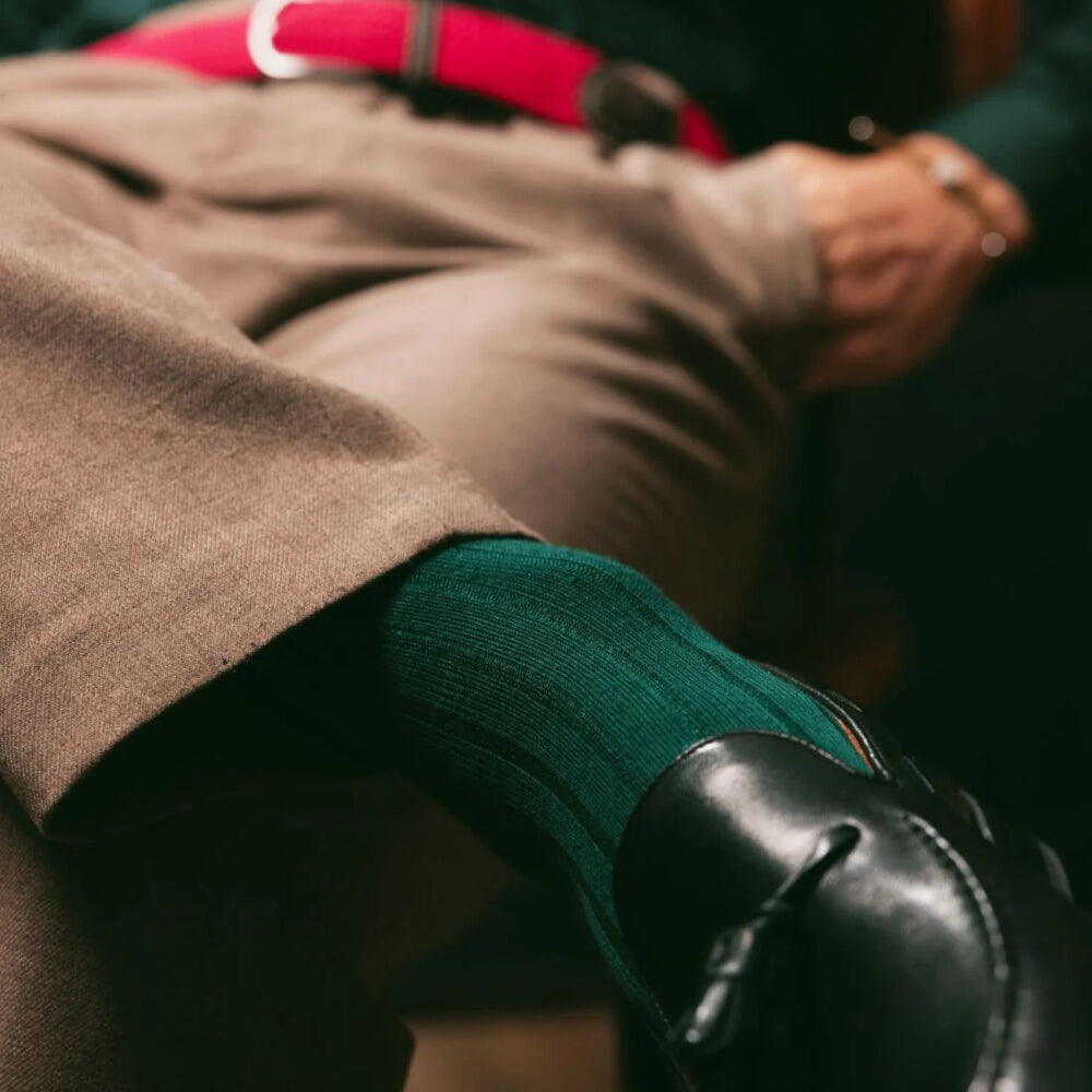 Swole Panda Racing Green Socks