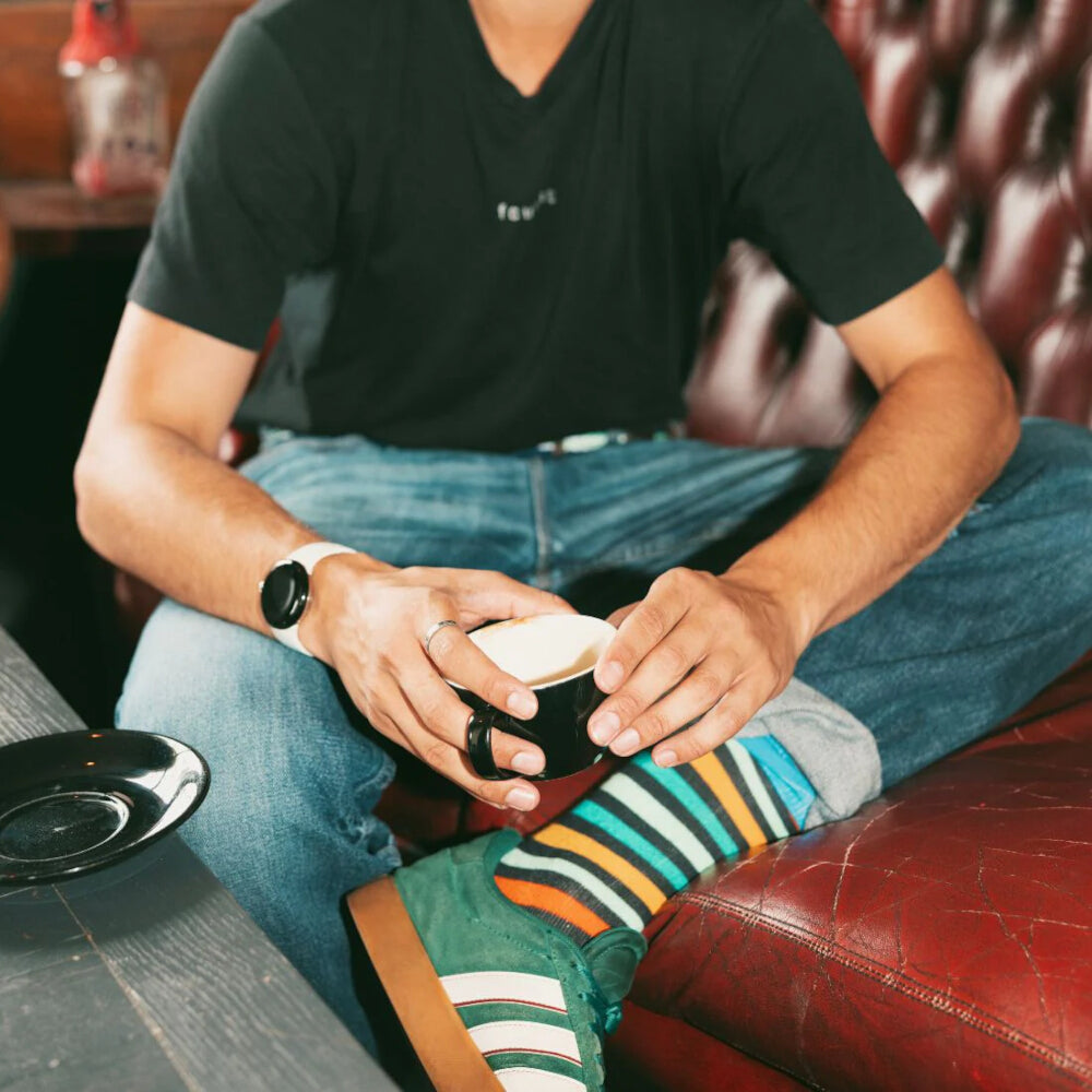 Swole Panda Gradient Striped Socks