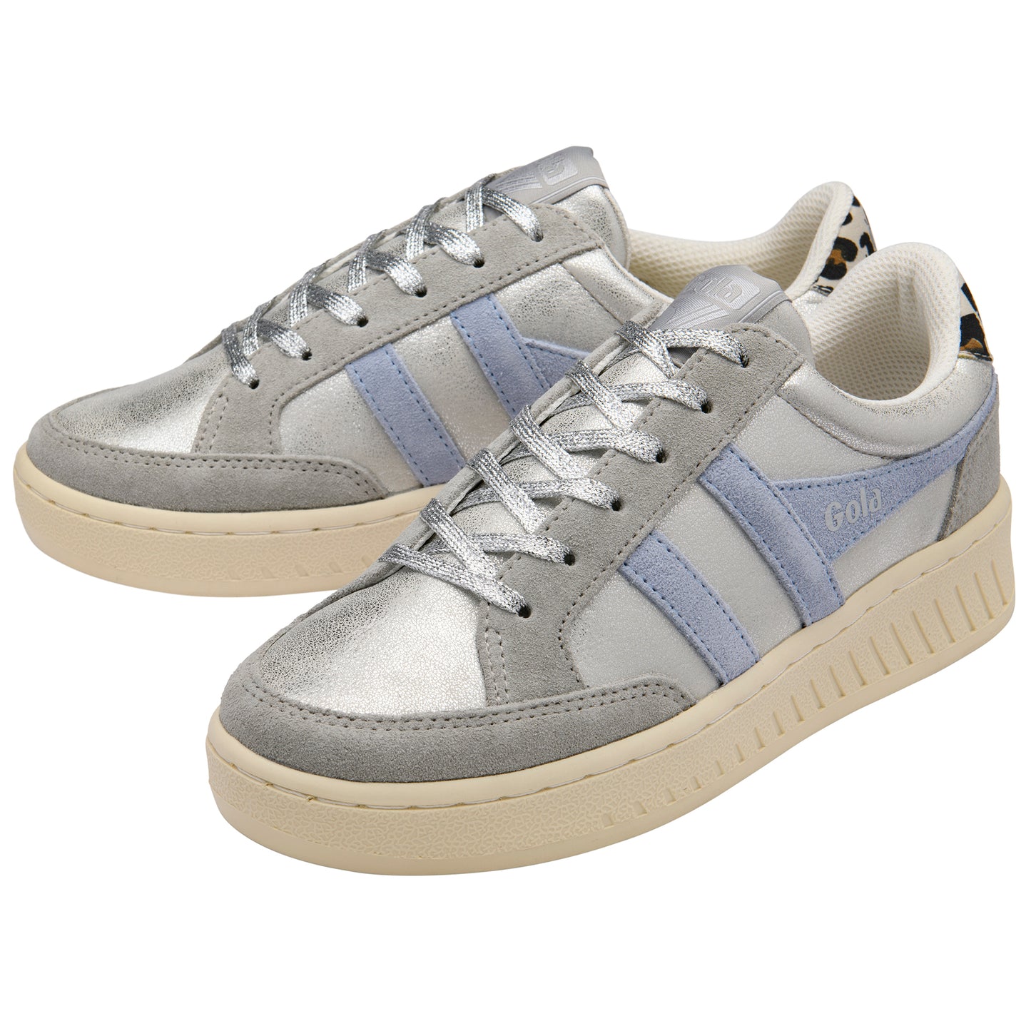 Gola Superslam Blaze Ii Silver/Air/Snow Leopard Trainers